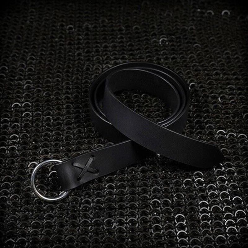 Medieval Sabre Belt Viking Knight Celtic Ring Leather Holster