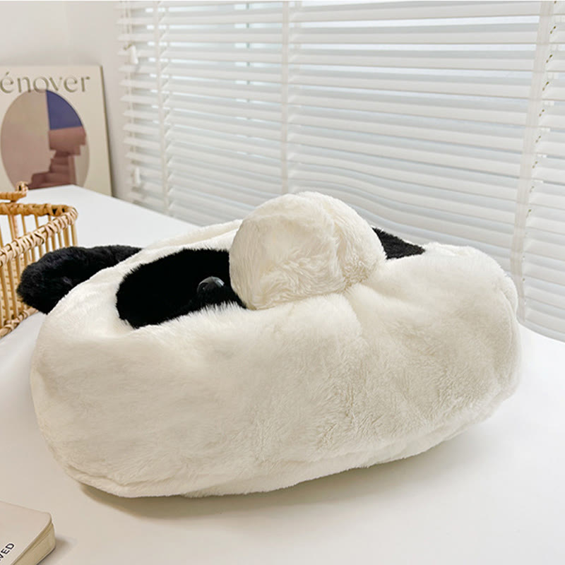 Cute Panda Shoulder Bag For Women Plush Underarm Bag
