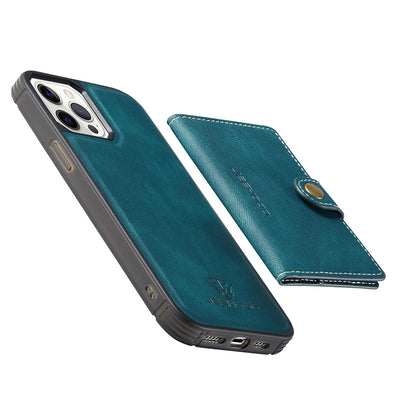 Leather Wallet Case Removable Card Holder Kickstand for iPhone 13 Pro Max Multi Model Optionals