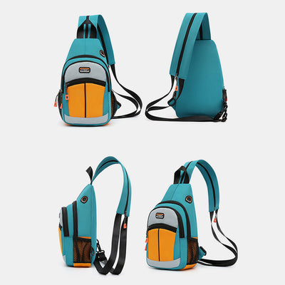 Mini Shoulder Backpack Colorblock Crossbody Sling Bag Daypack for Women Men