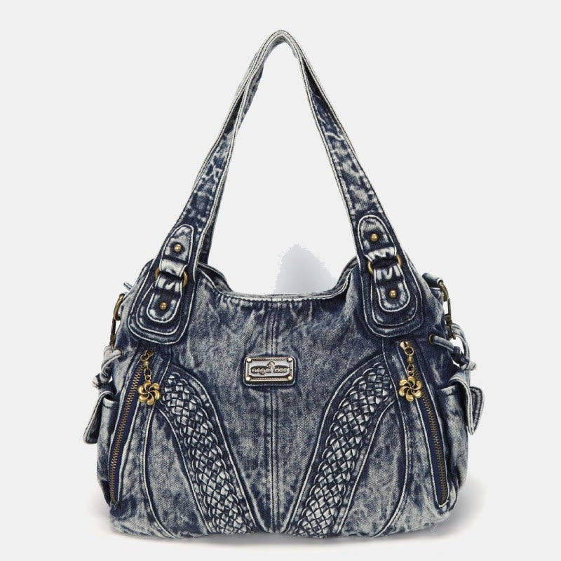 Women's Solid Color Hobo Bag