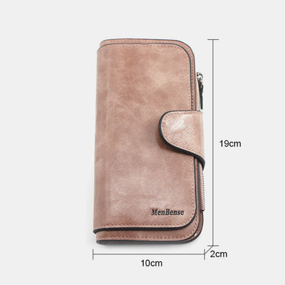 Multifunctional Vintage Large Capacity Long Wallet