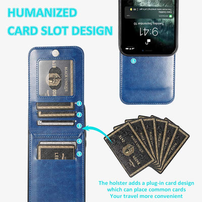 iPhone Wallet Case Quality Kickstand Phone Case with Multiple Card Slot