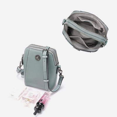 Phone Bag For Women Vintage Custom Mini Cowhide Crossbody Bag