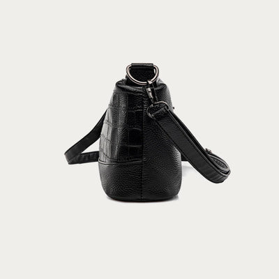 Simple Crossbody Bag For Women Crocodile Print Retro Daily Bag