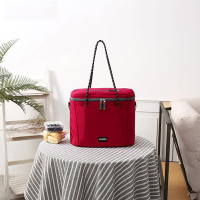 Small Cooler Bag For Picnic Work Oxford Crossbody Lunch Bag