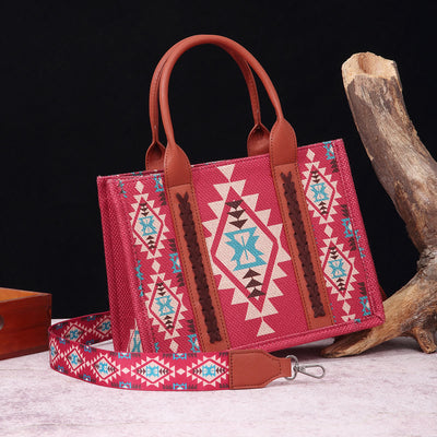 Vintage Linen Cotton Handbag For Women Bohemian Crossbody Tote