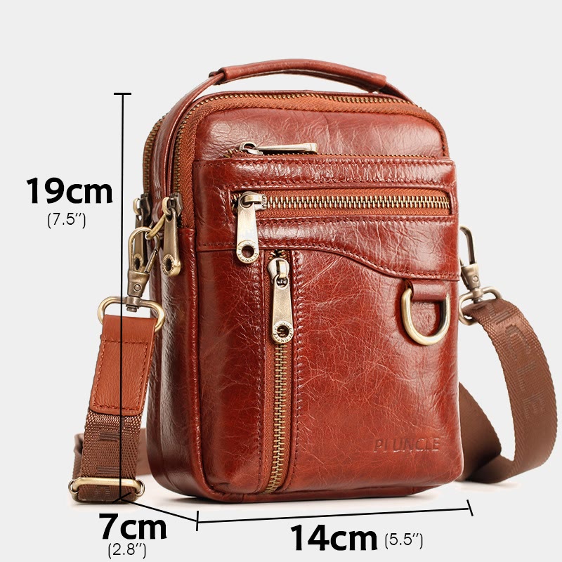 Multifunctional Leather Phone Bag Waist Bag Crossbody Bag