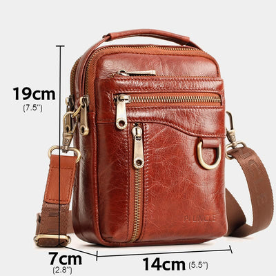 Multifunctional Leather Phone Bag Waist Bag Crossbody Bag