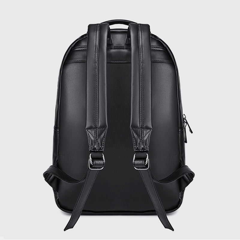 3D Skull Punk Rivet Leather Backpack Waterproof Embossed Ghost Head Knapsack