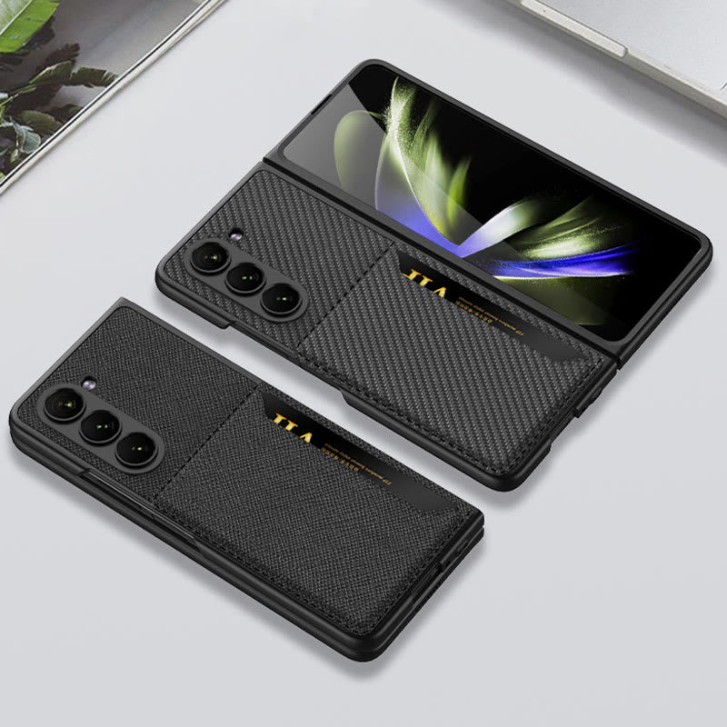 Samsung Z Fold 5 Foldable Clamshell Phone Case Card Holder Case