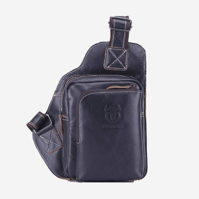 Large Capacity Genuine Leather Sling Bag