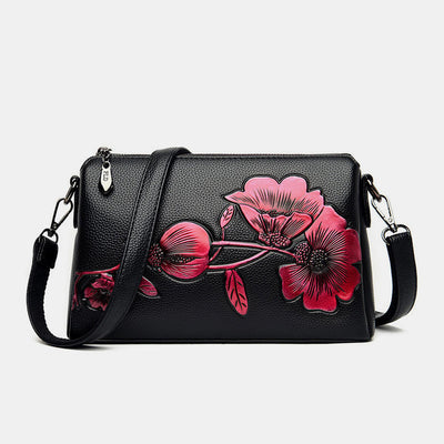 2 Way-Use Large Capacity Embroidery Elegant Crossbody Bag