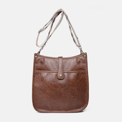 Crossbody Bag for Women PU Leather Vintage Adjustable Shoulder Bag