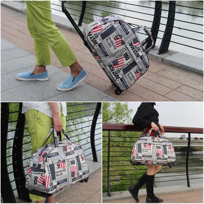 Multiple Style Pull Rod Travel Bag Waterproof Duffel Bag