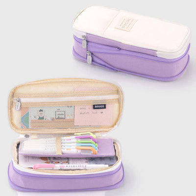 Pencil Case For Study Color Matching Large Capacity Pencil Bag