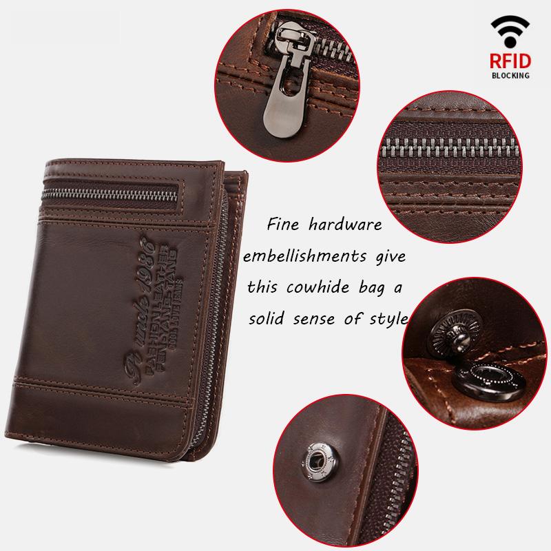 Large Capacity Bifold Retro Wallet