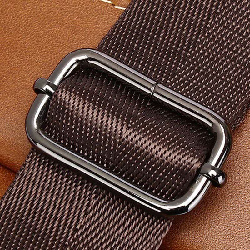 Genuine Leather Sling Bag for Men Vintage Crossbody Casual Hiking Daypack