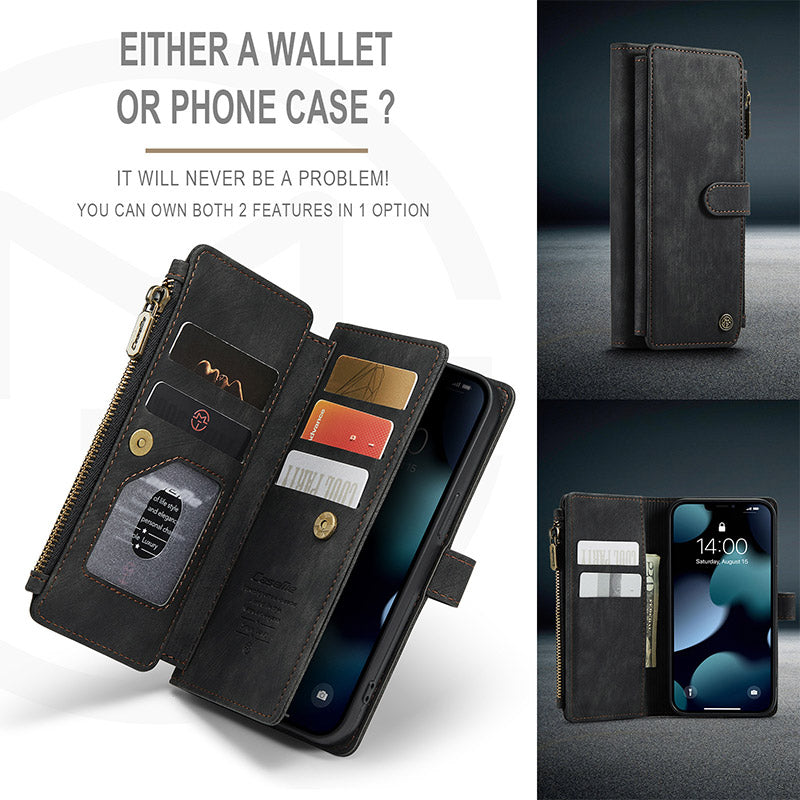 Multi-Slot Wallet Case Cell Phone Case Compatible with iPhone 13 ProMax Pro Mini