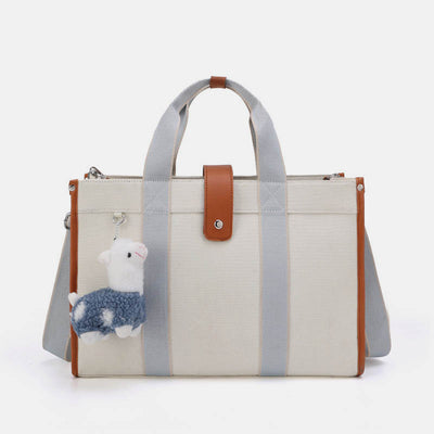 Multi-Slot Tote Bag Large Capacity Handbag for New Mom Shoping Beach Travel Purse