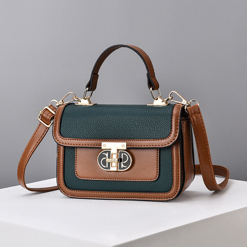 Top-Handle Bag For Women Vintage Square Daily Shopping Crossbody Bag