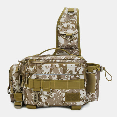 Multifunctional Large Capacity Waterproof Fishing Hiking Waist Bag Crossbody Bag