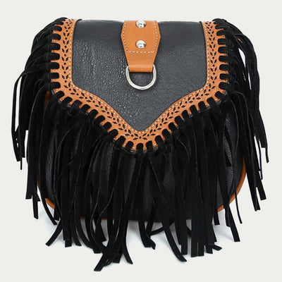 Bohemia Crossbody Bag For Women Vintage Tassel Shoulder Bag