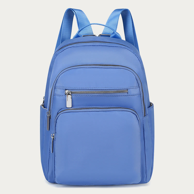 Backpack For Daily Use Simple Solid Color Casual Oxford Daypack