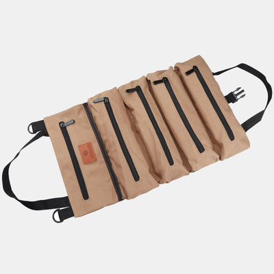 Tool Roll Bag Organizer Heavy Duty Tool Handbag with 5 Tool Pouches