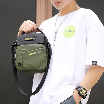 Crossbody Bag For Men Casual Daily Commute Waterproof Nylon Bag