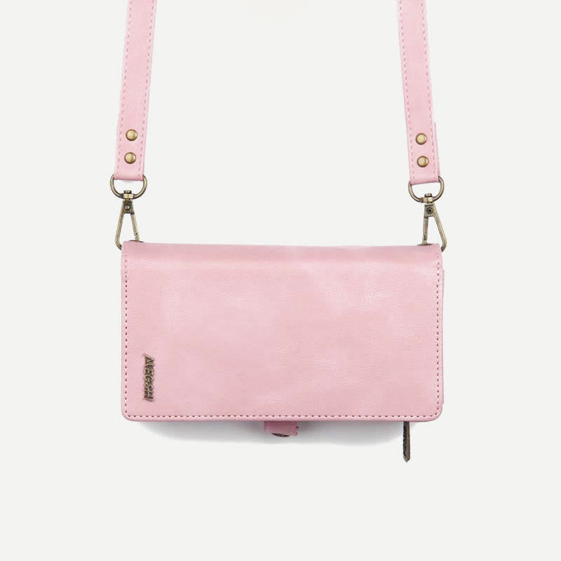 2 IN 1 Phone Bag Wallet Case for iPhone with Crossbody Strap