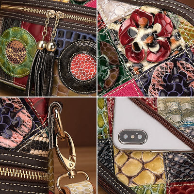 Large Capacity Flower Pattern Crossbody Bag