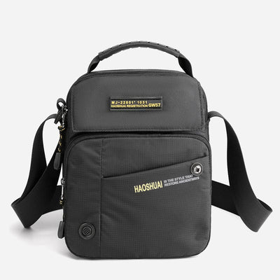 Crossbody Bag For Men Casual Daily Commute Waterproof Nylon Bag