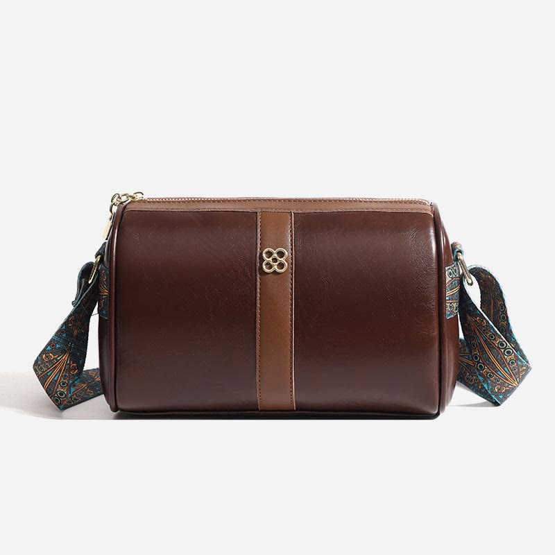 Crossbody Bag For Women Soft Wax Leather Vintage Casual Shoulder Bag