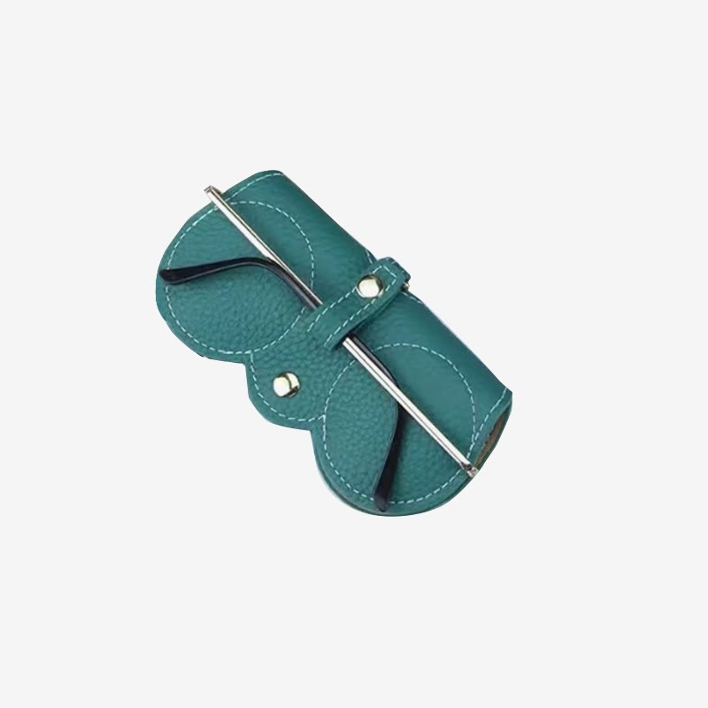Storage Bag For Sunglasses Soft Leather Portable Simple Storage Case