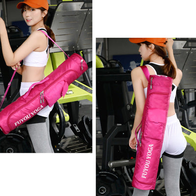Waterproof Full Zip Yoga Mat Bag Carrier with Adjustable Strap Storage Pocket