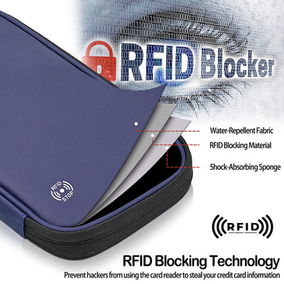 Multifunctional Storage Bag For Travel Waterproof RFID Passport Holder