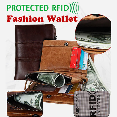 Wallet For Men RFID Multiple Slots Portable Daily Shopping Purse