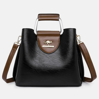 Women Leather Designer Handbag Top Handle Satchel Ladies Crossbody Shoulder Bag