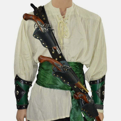 Medieval Pirate Flintlock Holster Sling Bag with Adjustable Strap for LARP Cosplay