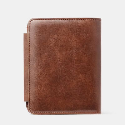 Large Capacity Leather Wallet Credit Card Holder RFID Blocking Money Organizer