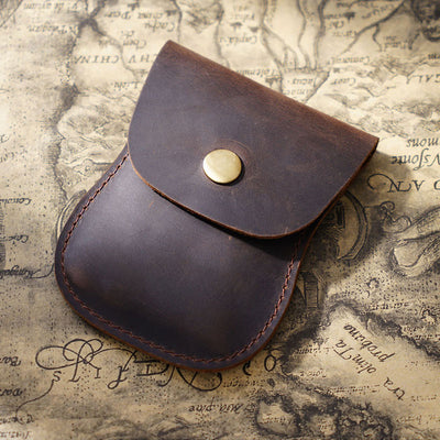 Genuine Leather Coin Purse Pouch Change Purse for Women Men
