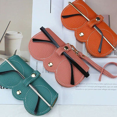 Storage Bag For Sunglasses Soft Leather Portable Simple Storage Case