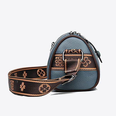 Retro Lady Underarm Bag Wide Strap Simple Women Crossbody Bag