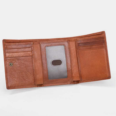 Genuine Leather Wallet for Men Slim Trifold Front Pocket Wallet