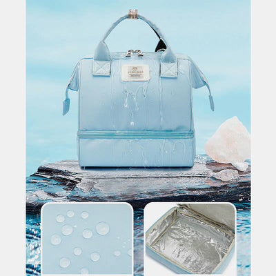 Mommy Bag For Women Portable Keep Fresh Multifunctional Lunch Bag
