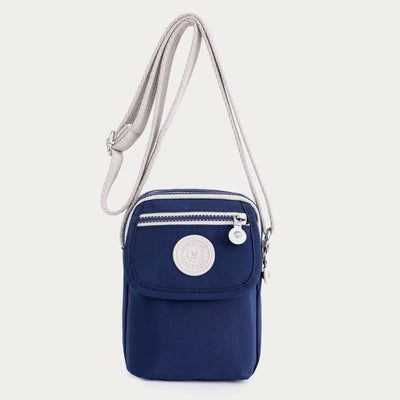 Mini Corssbody Bag Waterproof Nylon Solid Color Simple Shopping Bag