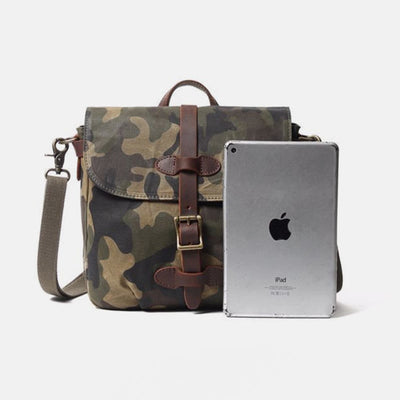 Camouflage Color Crossbody Bag Travel Canvas Messenger Purse For Men