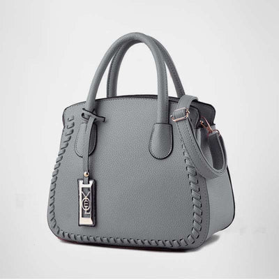 Women's Classic Satchel Purse Top-Handle PU Leather Tote Shoulder Bag