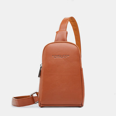 Lightweight Casual Sling Bag for Women PU Leather Small Crossbody Backpack